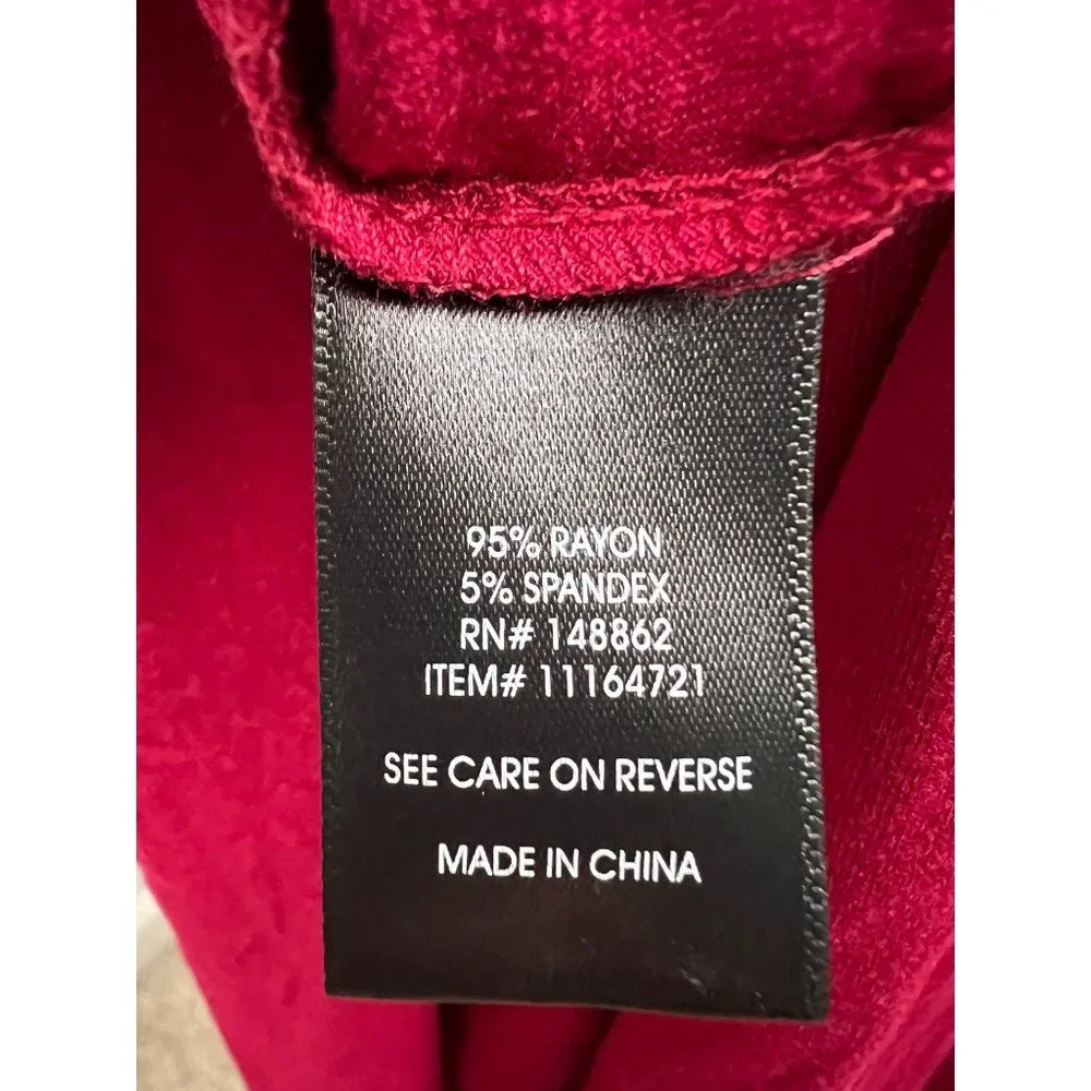 Torrid Red Jersey Cold Shoulder Stretch Dress 2X - Picture 7 of 7